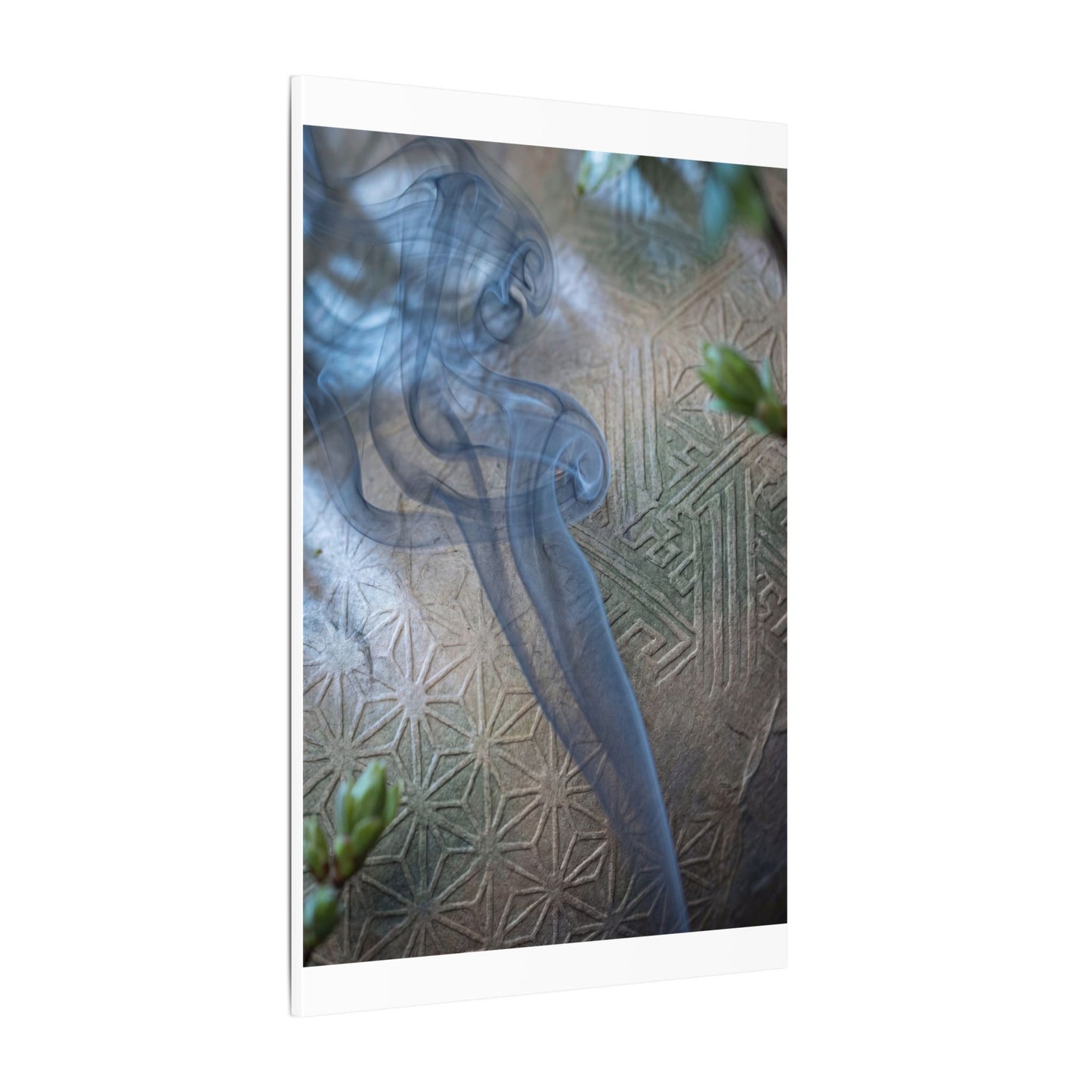 Spring Incense Smoke Japanese Pattern Canvas Art | Neutral Decor