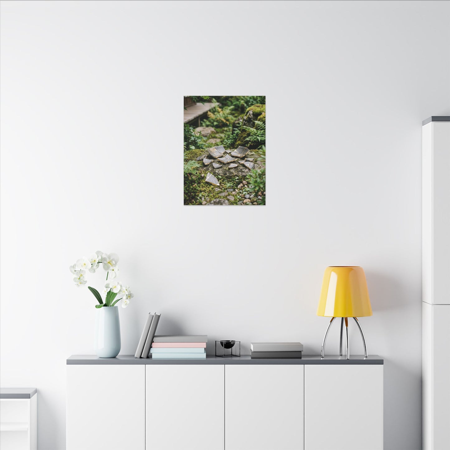 Summer Broken Pottery Gold Repair Canvas Art | Resilient Decor