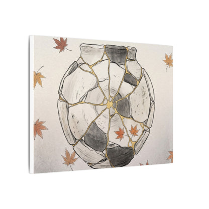 Japandi Broken Pottery in Dawn | Minimal Line Canvas Art