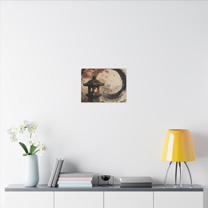 Ma Stone Lantern Canvas Art - Zen Enso