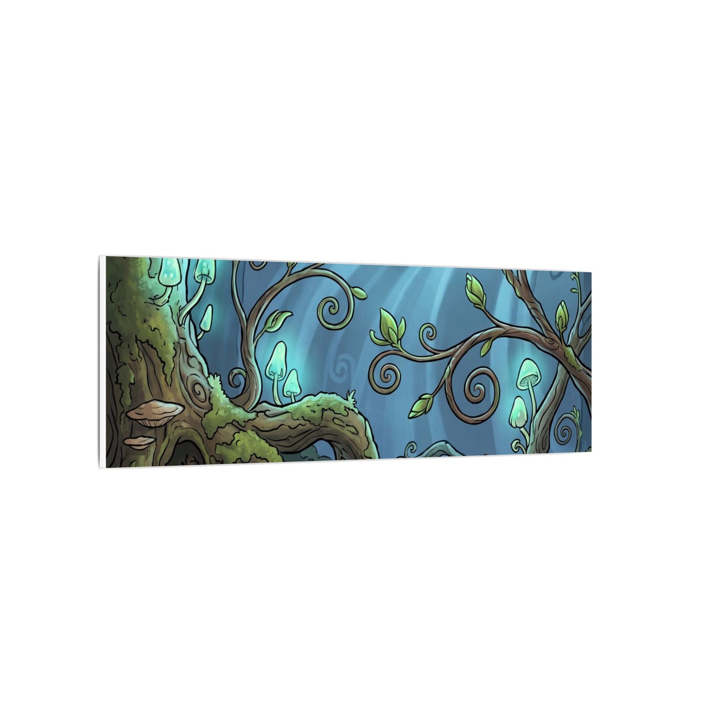 Spring Tea Ceremony Forest Whimsy Canvas Art | Cozy Decor