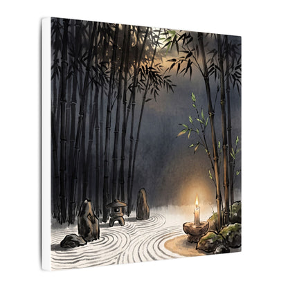 Tranquil Bamboo Grove Canvas Art - Karesansui Zen