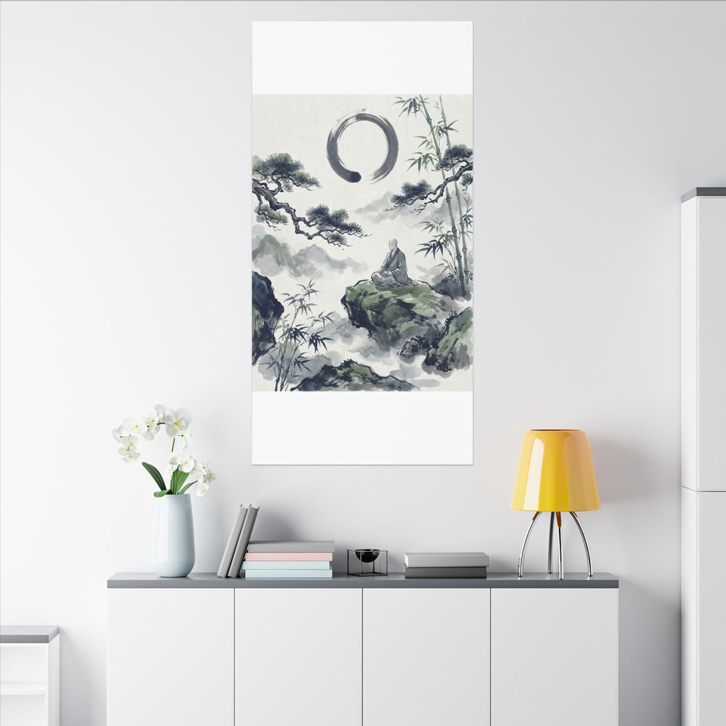 Zen Sumi-e Canvas Art
