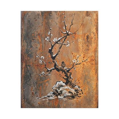 Datsuzoku Rust Patina Canvas Art - Zen Sumi E