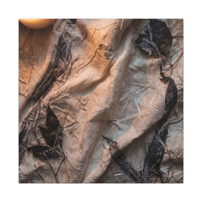 Candlelight Silk Drape Canvas Art - Japandi Mono No Aware
