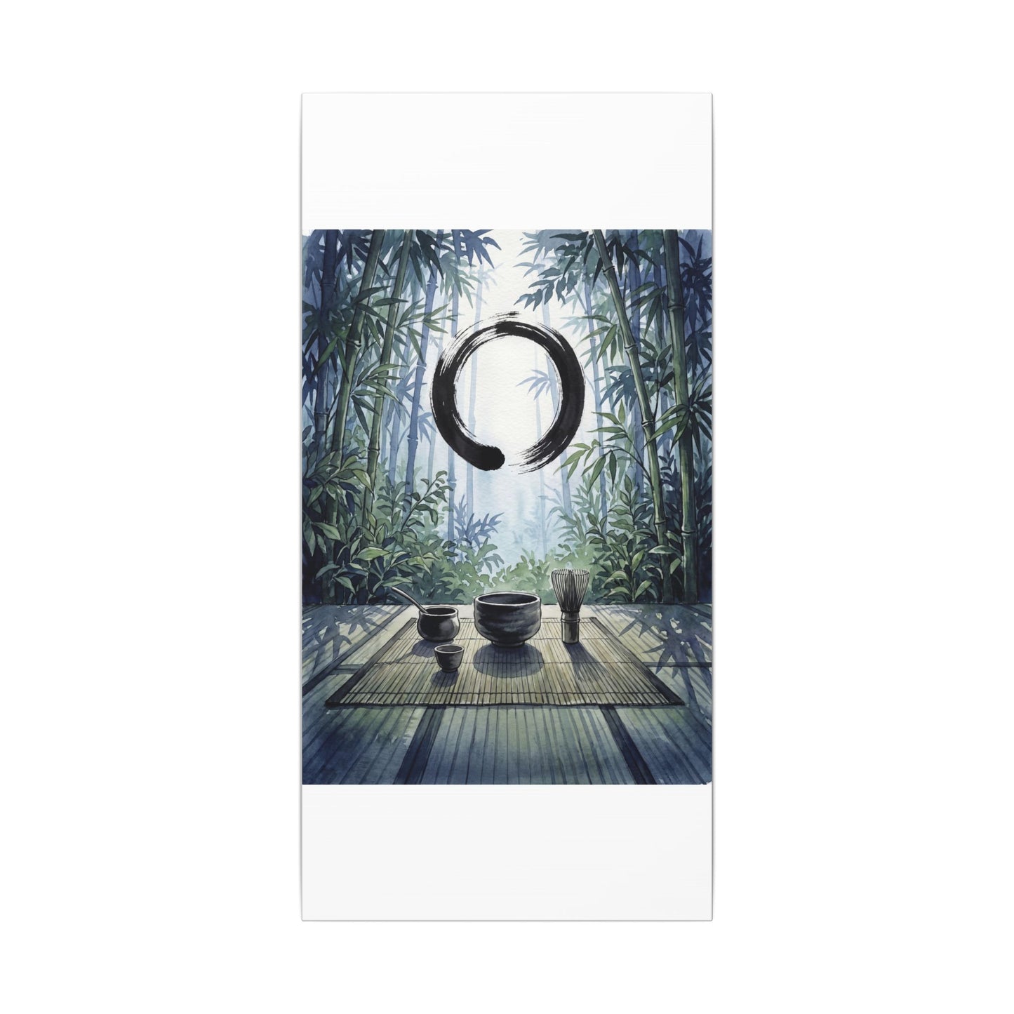 Seijaku Tea Ceremony Canvas Art - Zen Enso