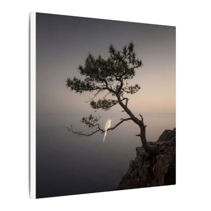 Dawn Pine Tree Canvas Art - Dark Japandi Datsuzoku
