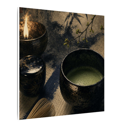 Ma Tea Ceremony Canvas Art - Zen Sumi E