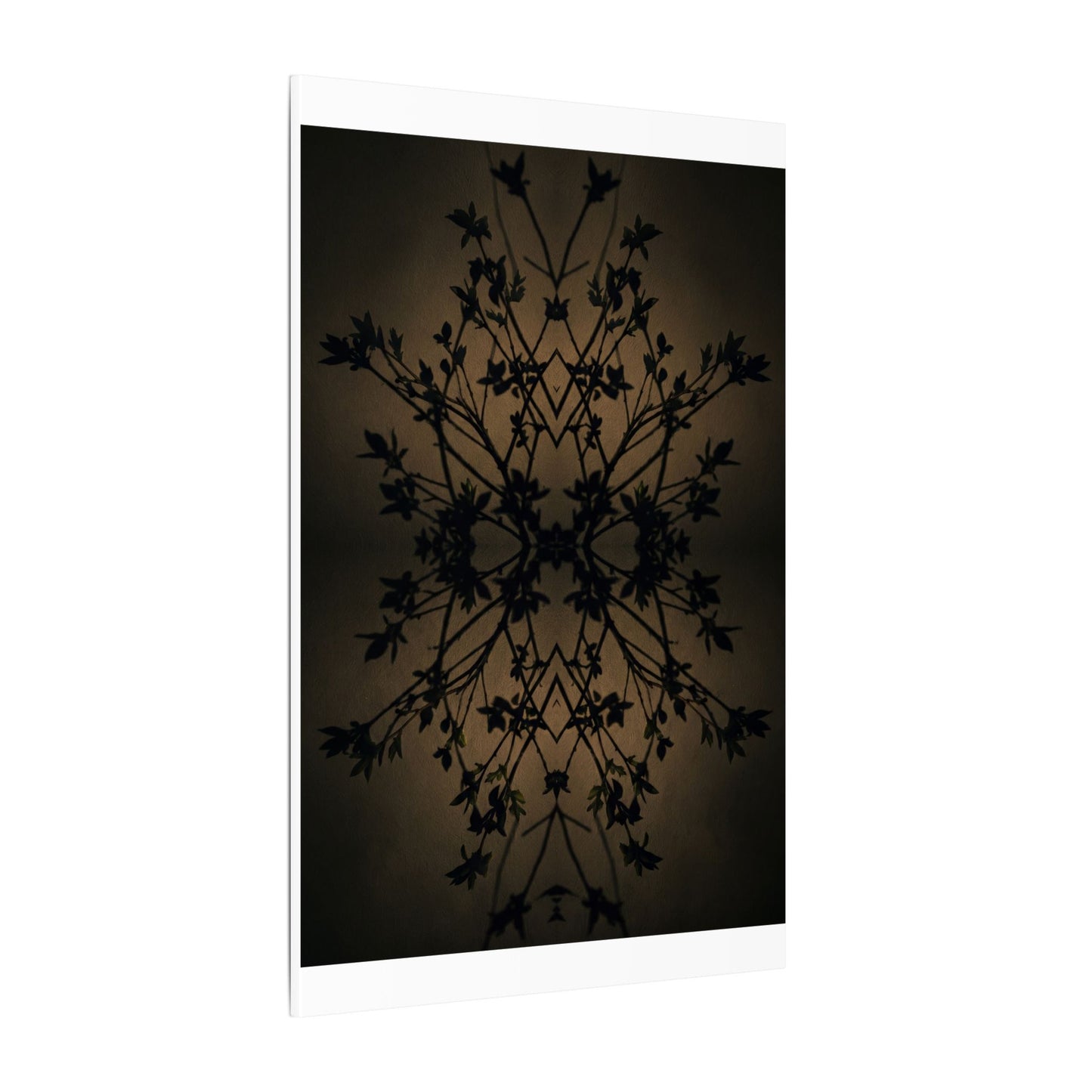 Golden Hour Shadow Play Canvas Art - Dark Japandi Seijaku