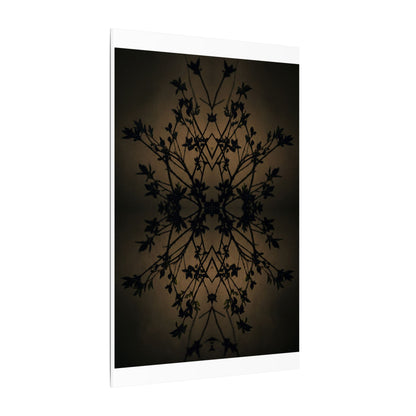 Golden Hour Shadow Play Canvas Art - Dark Japandi Seijaku