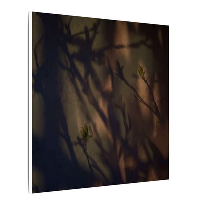 Candlelight Shadow Play Canvas Art - Dark Japandi Shibui