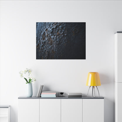 Rust Patina Canvas Art | Winter Dark Japandi Shadow Zen Art