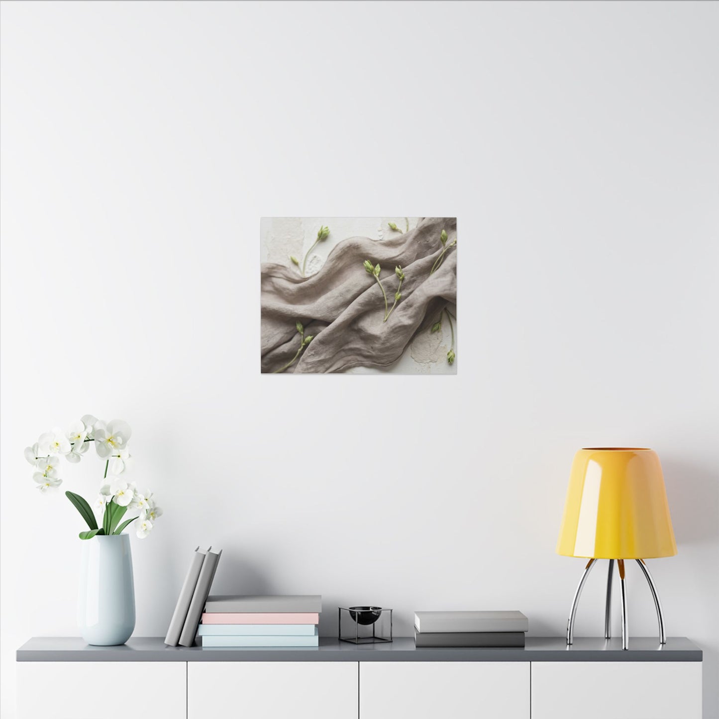 Overcast Silk Drape Canvas Art - Japandi Ma