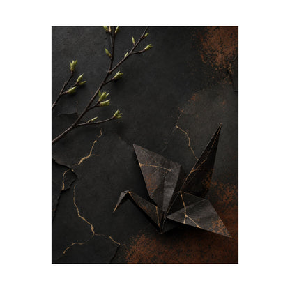 Paper Fold Broken Beauty Wall Art Print | Artful Kintsugi Art