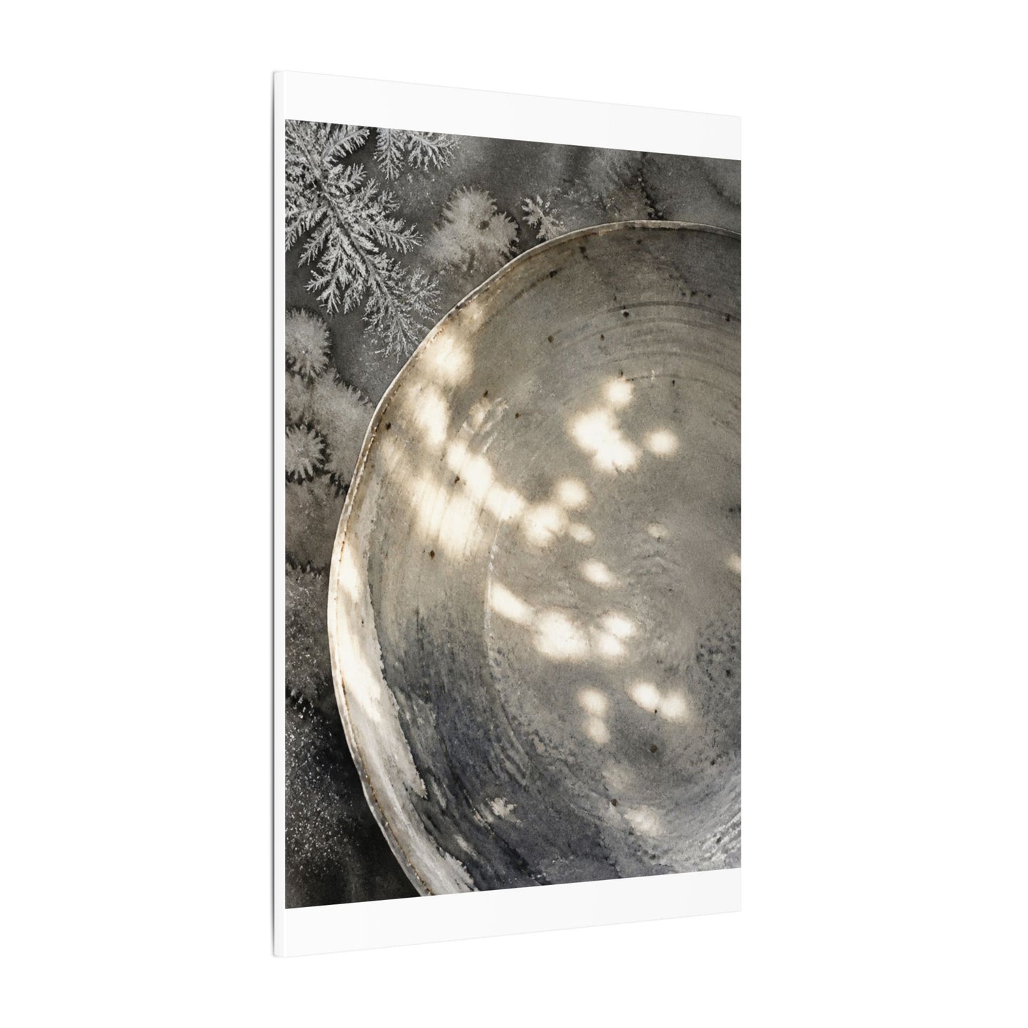 Ceramic Bowl Watercolor Canvas Art | Warm Japandi Art