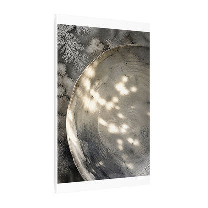 Ceramic Bowl Watercolor Canvas Art | Warm Japandi Art