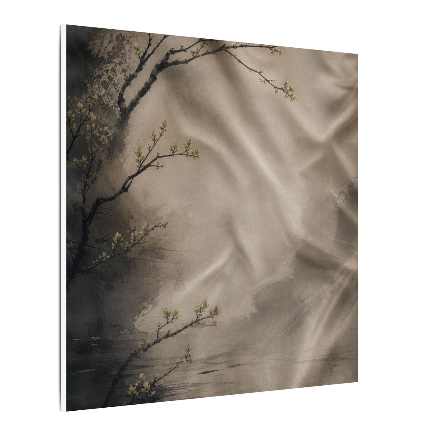 Silk Drape Canvas Art | Spring Japandi Japanese Pattern Art