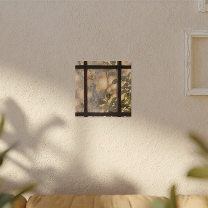 Golden Hour Shoji Screen Canvas Art - Japandi Mono No Aware