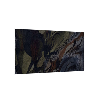 Shadow Play Winter Canvas Art | Dark Japandi Luxurious Design