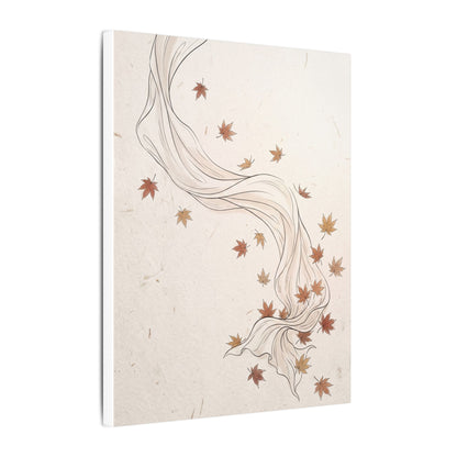 Japandi Silk Drape in Dawn | Minimal Line Canvas Art