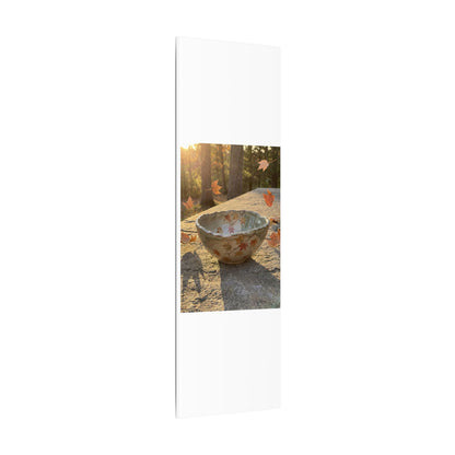 Japandi Ceramic Bowl in Golden Hour | Japanese Pattern Canvas Art