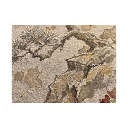 Pine Tree Canvas Art | Winter Japandi Japanese Pattern Art