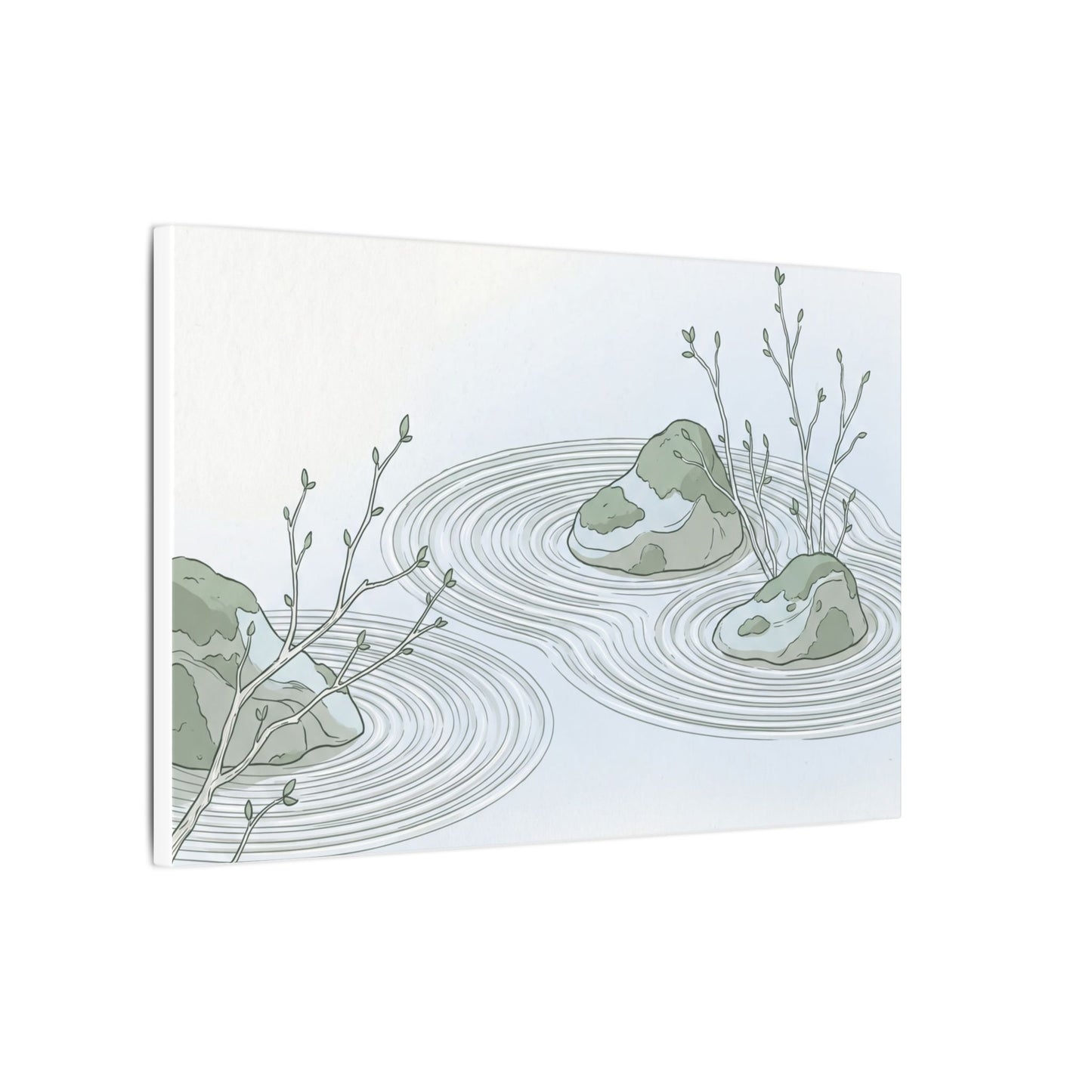 Moonlight Rock Garden Canvas Art - Japandi Ma
