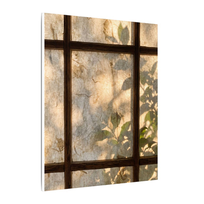 Golden Hour Shoji Screen Canvas Art - Japandi Mono No Aware