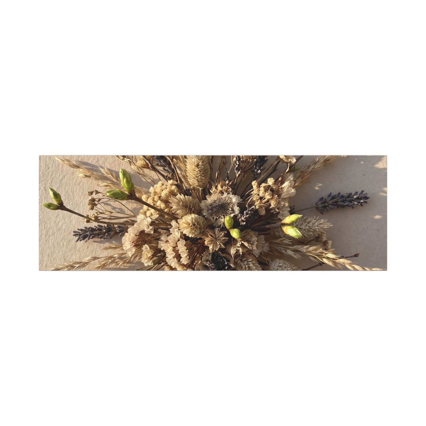 Dried Flowers Spring Canvas Art | Japandi Earthy Design
