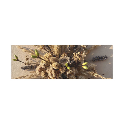Dried Flowers Spring Canvas Art | Japandi Earthy Design
