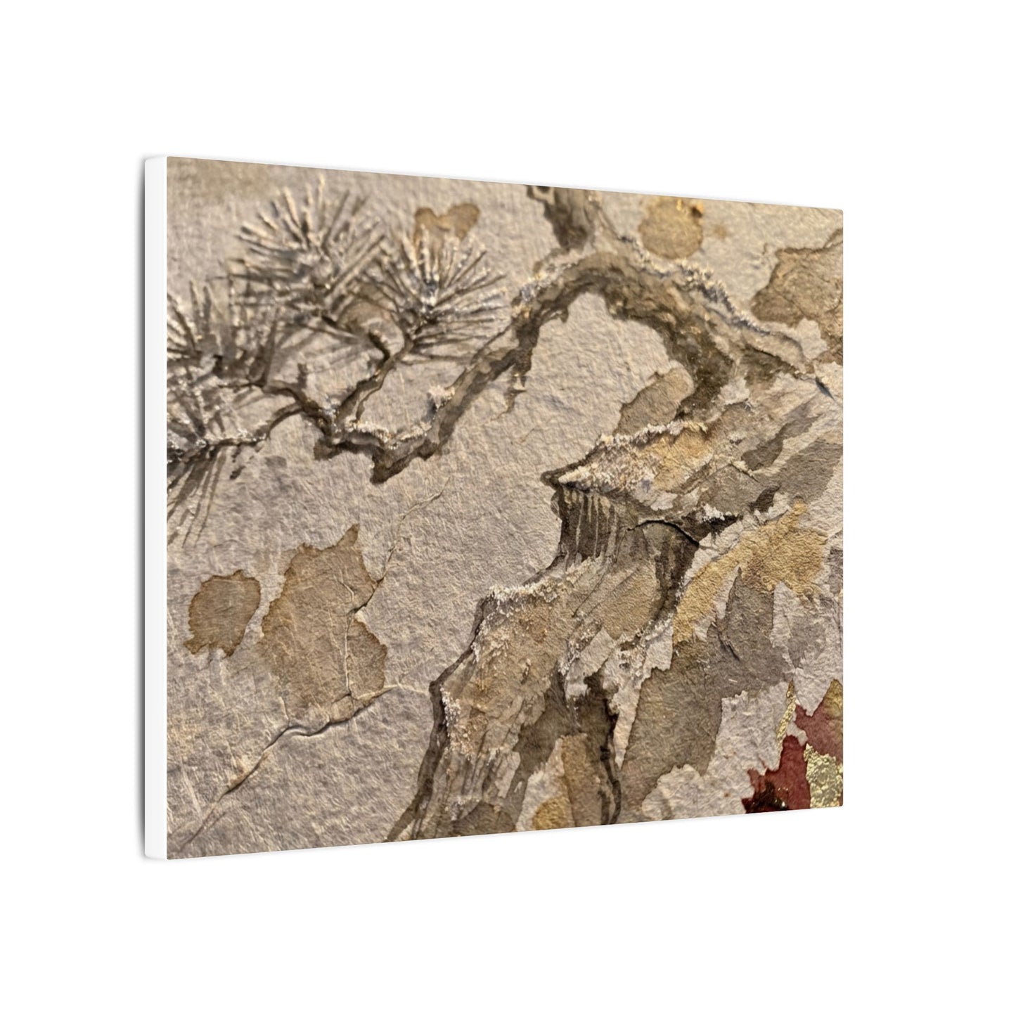 Pine Tree Canvas Art | Winter Japandi Japanese Pattern Art