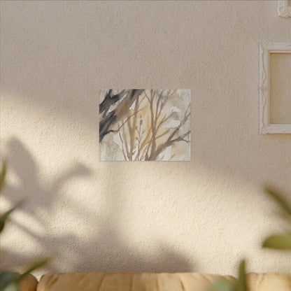 Ma Shadow Play Canvas Art - Japandi Watercolor