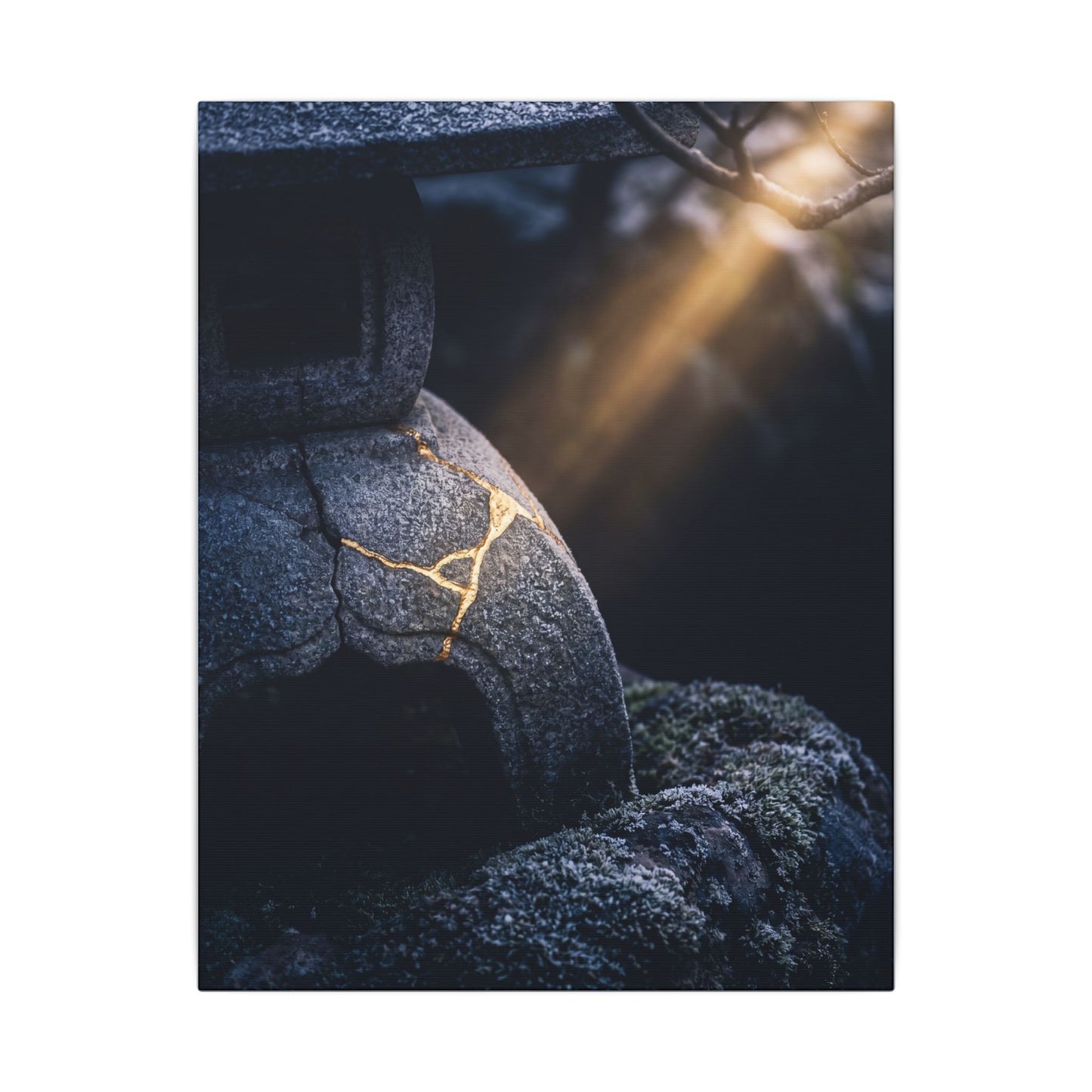 Ma Moonlit Garden Canvas Art - Kintsugi Broken Beauty
