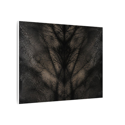 Seijaku Shadow Play Canvas Art - Dark Japandi Charcoal Ink