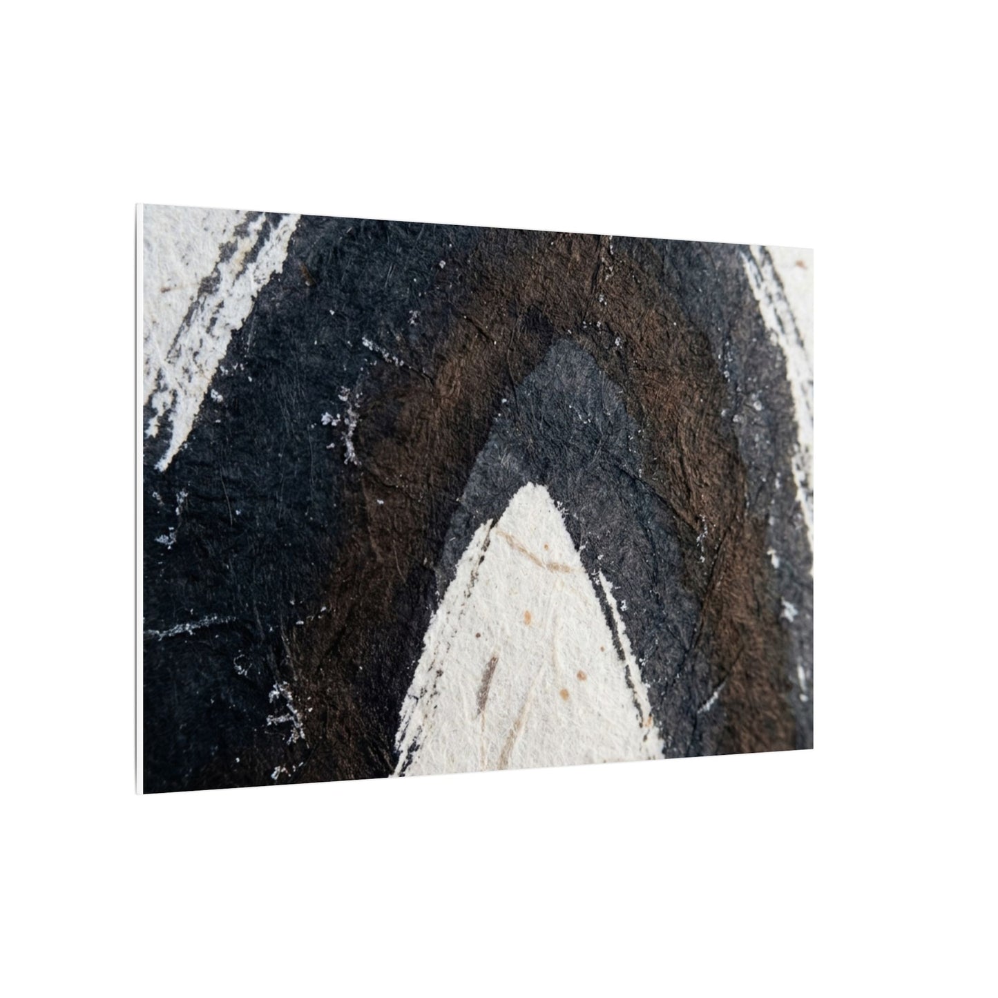 Moody Ink Brushstroke Canvas Art - Moody Minimal Dark Japandi