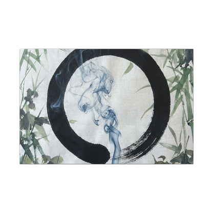 Zen Incense Smoke in Moonlight | Enso Canvas Art