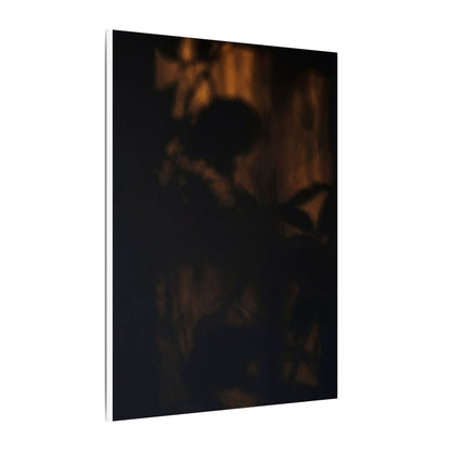Shadow Play Summer Canvas Art | Dark Japandi Sophisticated Design