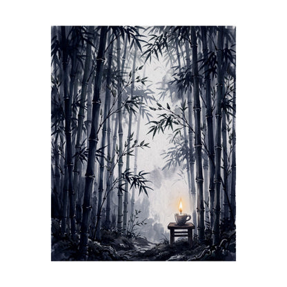 Bamboo Grove Spring Wall Art Print | Zen Peaceful Design