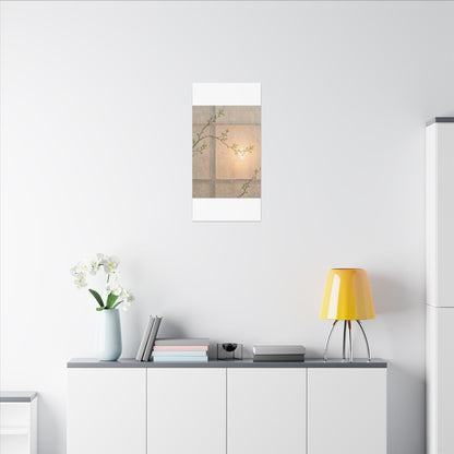 Warm Shoji Screen Canvas Art - Minimal Line Japandi