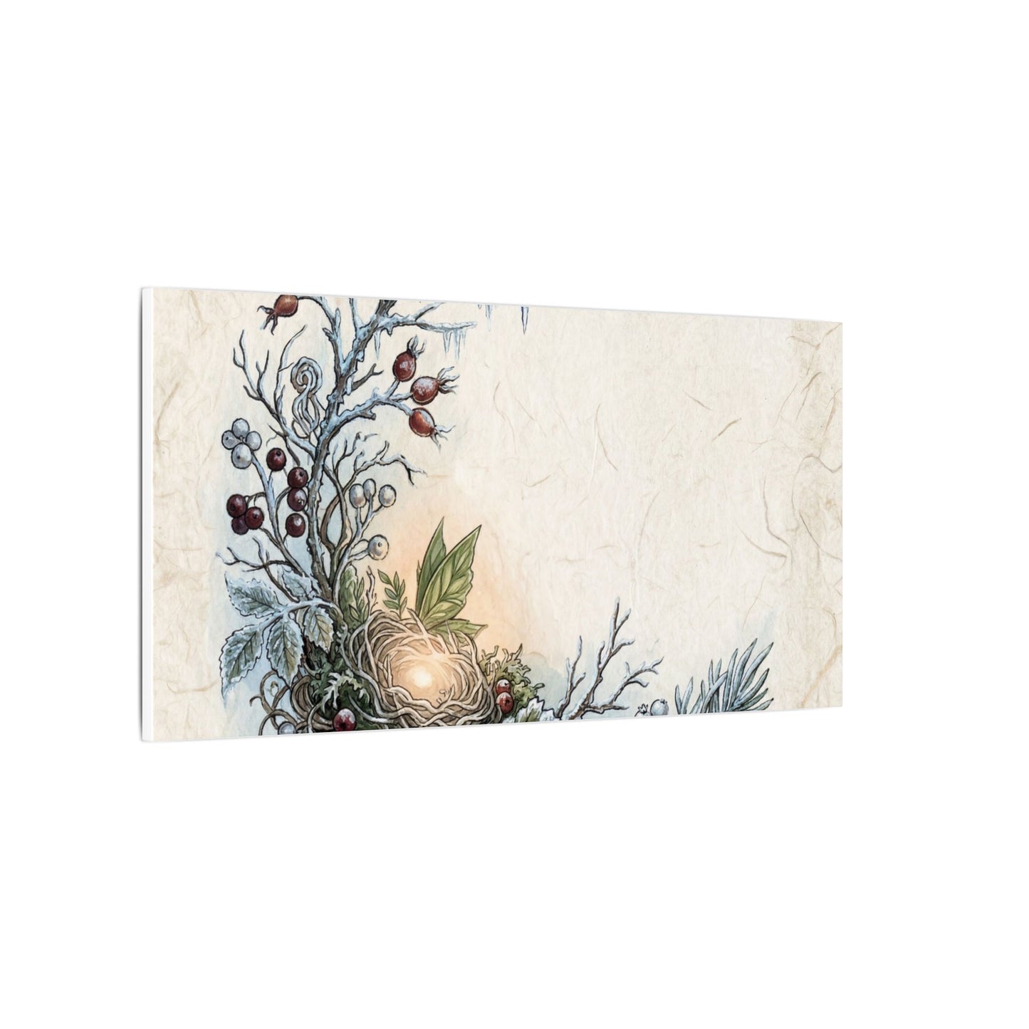 Winter Shoji Screen Forest Whimsy Canvas Art | Enchanting Decor