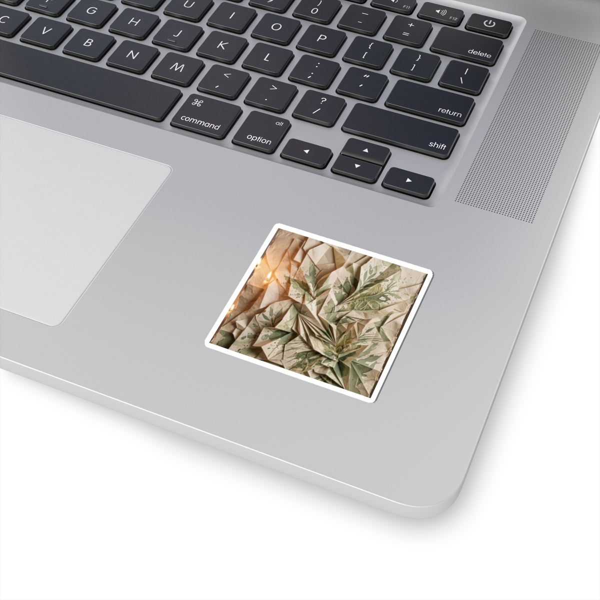 Paper Fold Summer Sticker | Japandi Earthy Design