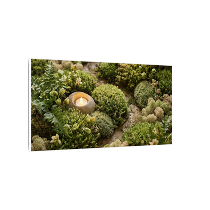 Moss Close Up Japanese Pattern Canvas Art | Neutral Japandi Art