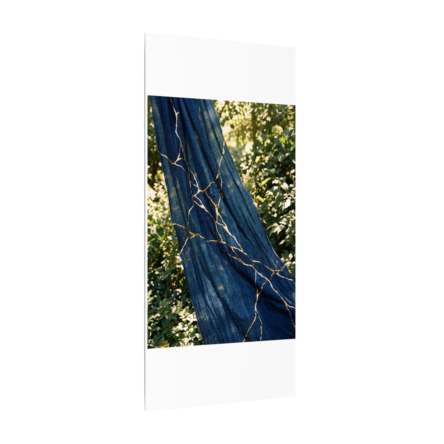 Resilient Silk Drape Canvas Art - Gold Repair Kintsugi
