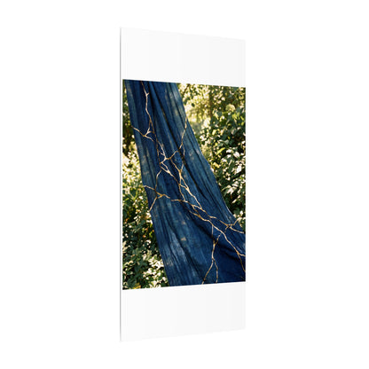 Resilient Silk Drape Canvas Art - Gold Repair Kintsugi
