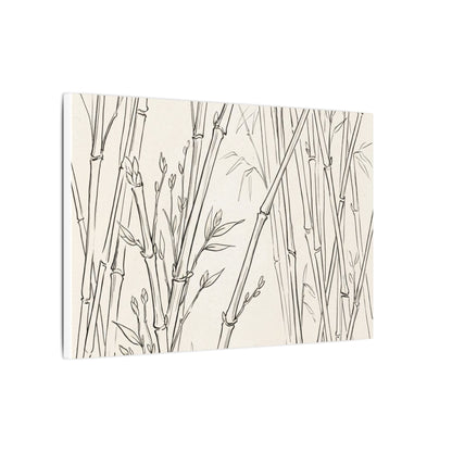 Candlelight Bamboo Grove Canvas Art - Japandi Fukinsei