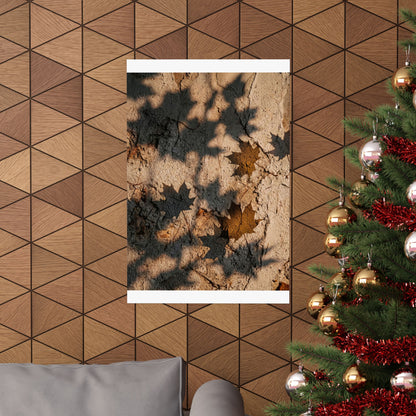 Shadow Play Texture Wall Art Print | Cozy Japandi Art