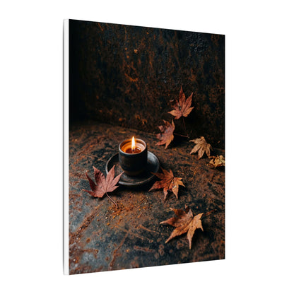 Autumn Rust Patina Shadow Zen Canvas Art | Sophisticated Decor