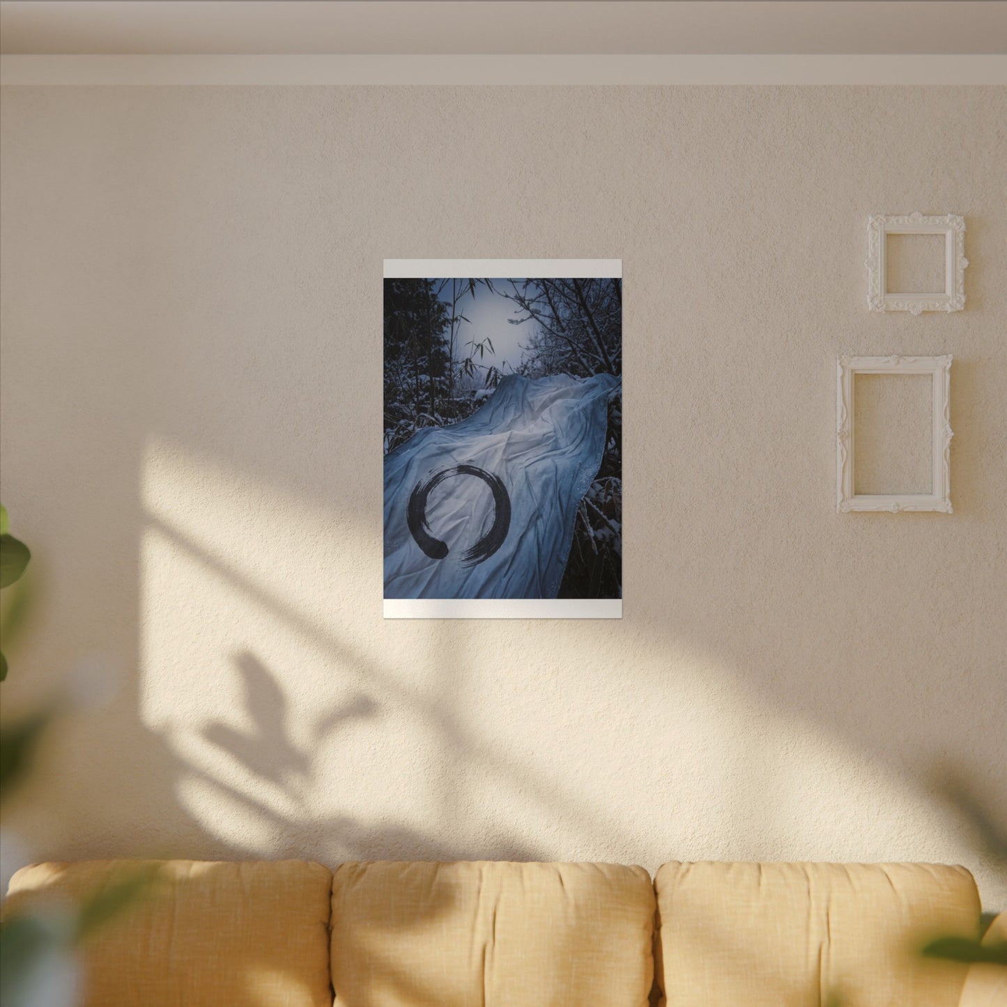Moonlight Silk Drape Canvas Art - Zen Datsuzoku
