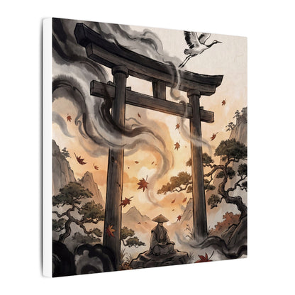 Torii Gate Ukiyo E Inspired Canvas Art | Serene Zen Art