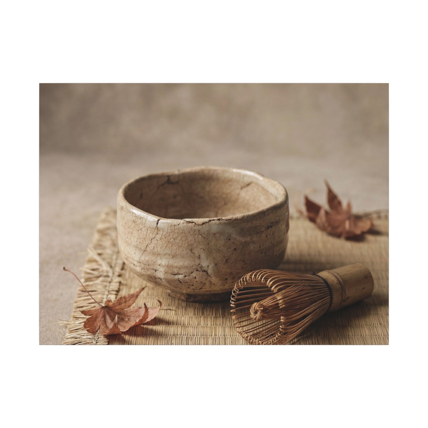 Ma Tea Ceremony Canvas Art - Japandi Texture